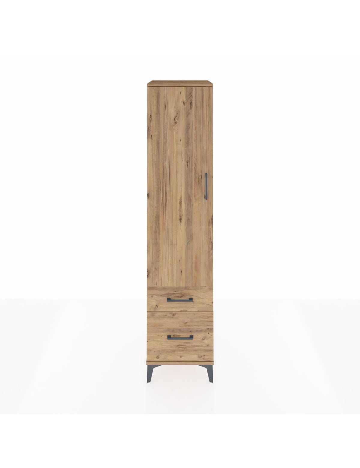 Hyperion Dolap 2 Raflı 2 Çekmeceli Tek Askılı 44x44x195 - S58M013V9B