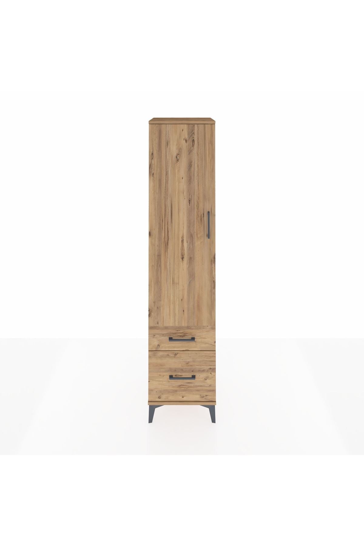 Hyperion Dolap 2 Raflı 2 Çekmeceli Tek Askılı 44x44x195 - S58M013V9B