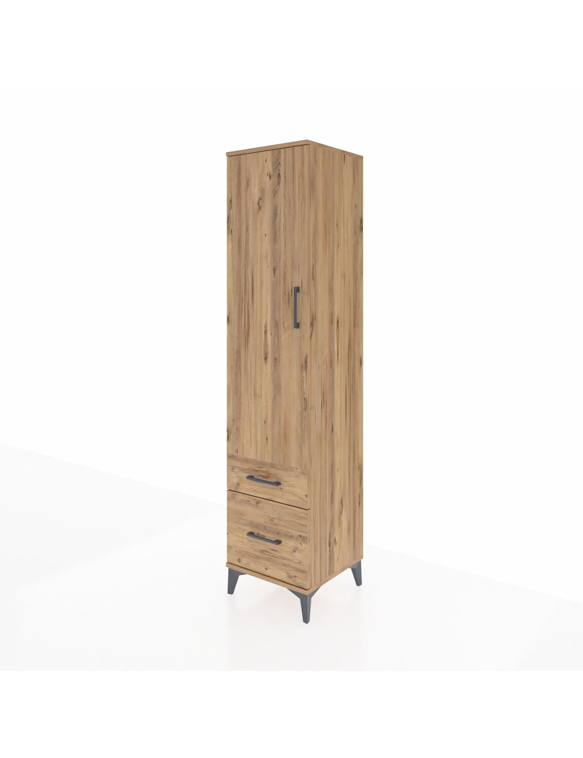 Hyperion Dolap 2 Raflı 2 Çekmeceli Tek Askılı 44x44x195 - S58M013V9B