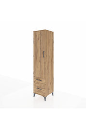 Hyperion Dolap 2 Raflı 2 Çekmeceli Tek Askılı 44x44x195 - S58M013V9B