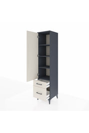 Hyperion Dolap 4 Raflı 2 Çekmeceli Tek Kapaklı 44x44x195 - S58M014V4B