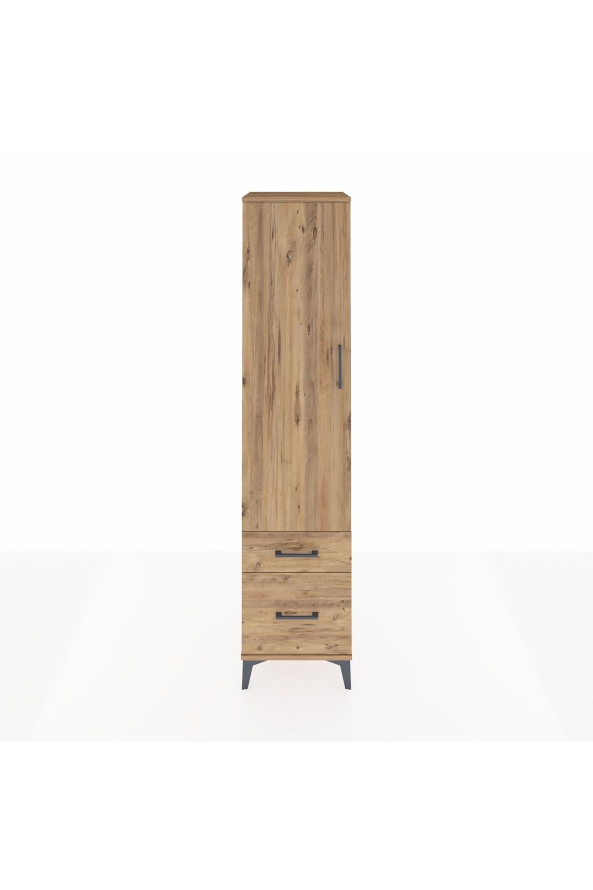 Hyperion Dolap 4 Raflı 2 Çekmeceli Tek Kapaklı 44x44x195 - S58M014V9B