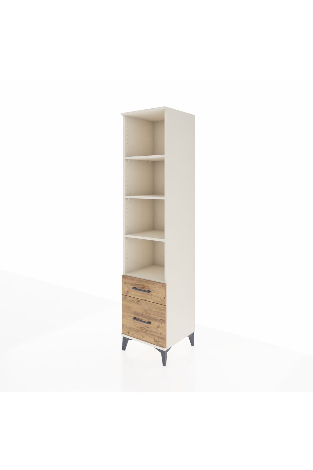 Hyperion Dolap 4 Raflı 2 Çekmeceli 44x44x195 - S58M015V3B