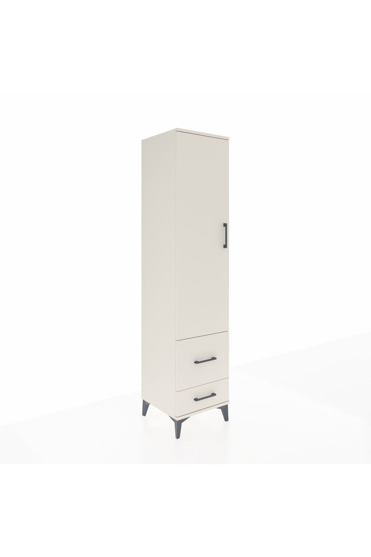 Hyperion Dolap 2 Raflı 2 Çekmeceli Tek Askılı 44x44x195 - S58M016V1B