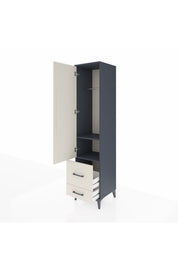 Hyperion Dolap 2 Raflı 2 Çekmeceli Tek Askılı 44x44x195 - S58M016V4B