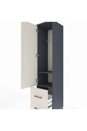 Hyperion Dolap 2 Raflı 2 Çekmeceli Tek Askılı 44x44x195 - S58M016V4B