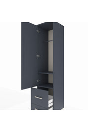 Hyperion Dolap 2 Raflı 2 Çekmeceli Tek Askılı 44x44x195 - S58M016V5B