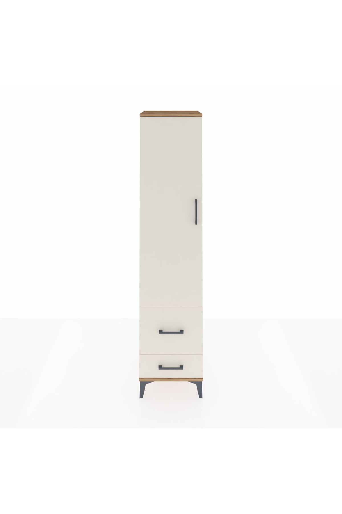 Hyperion Dolap 2 Raflı 2 Çekmeceli Tek Askılı 44x44x195 - S58M016V7B