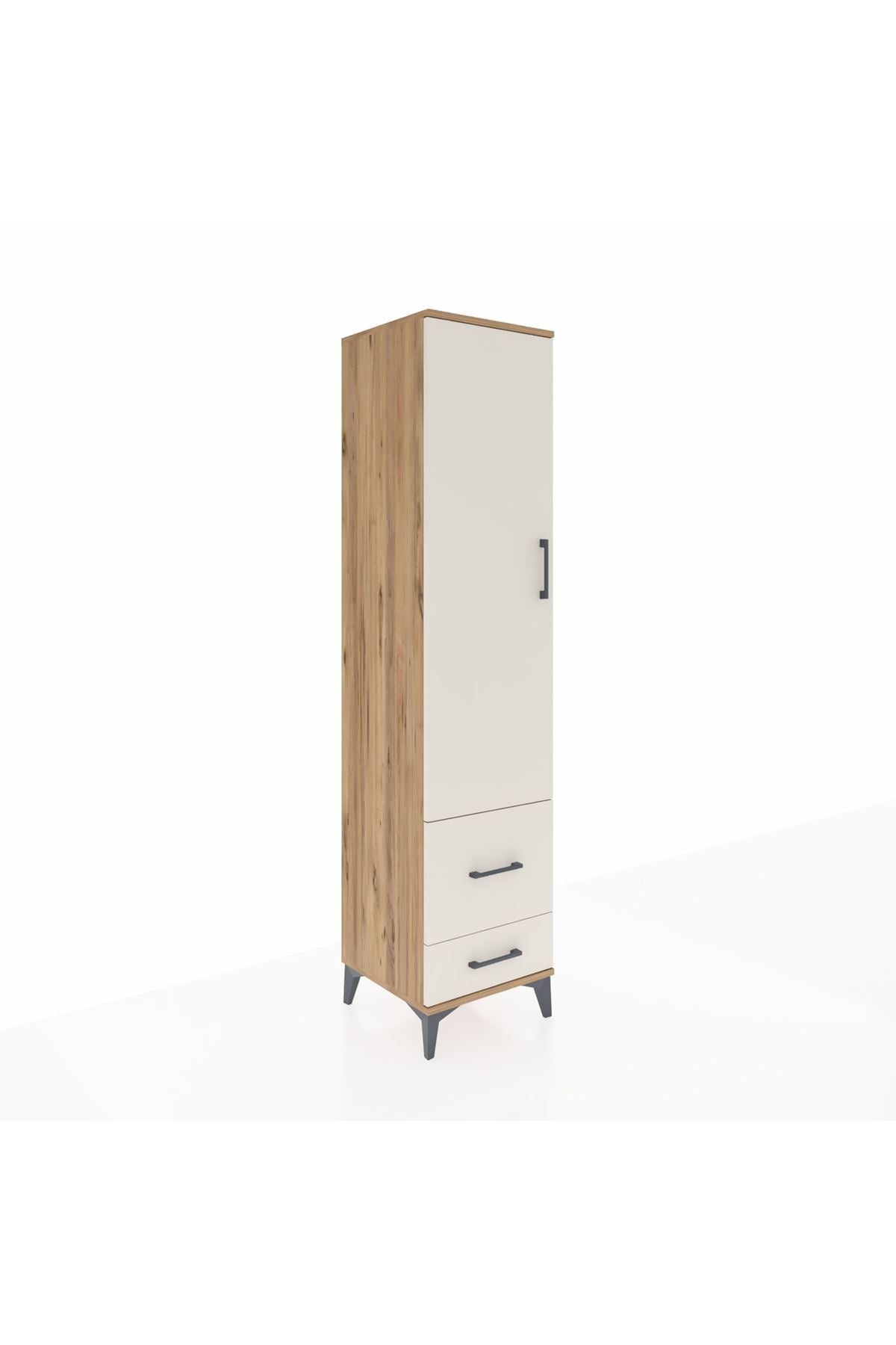 Hyperion Dolap 2 Raflı 2 Çekmeceli Tek Askılı 44x44x195 - S58M016V7B