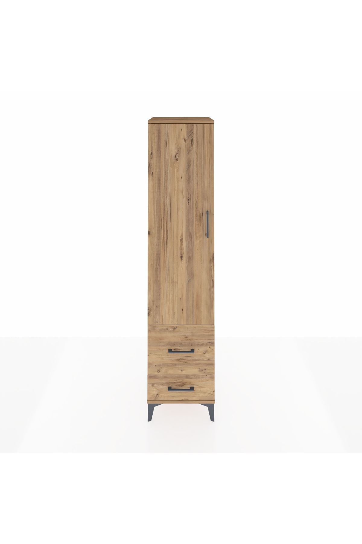 Hyperion Dolap 2 Raflı 2 Çekmeceli Tek Askılı 44x44x195 - S58M016V9B