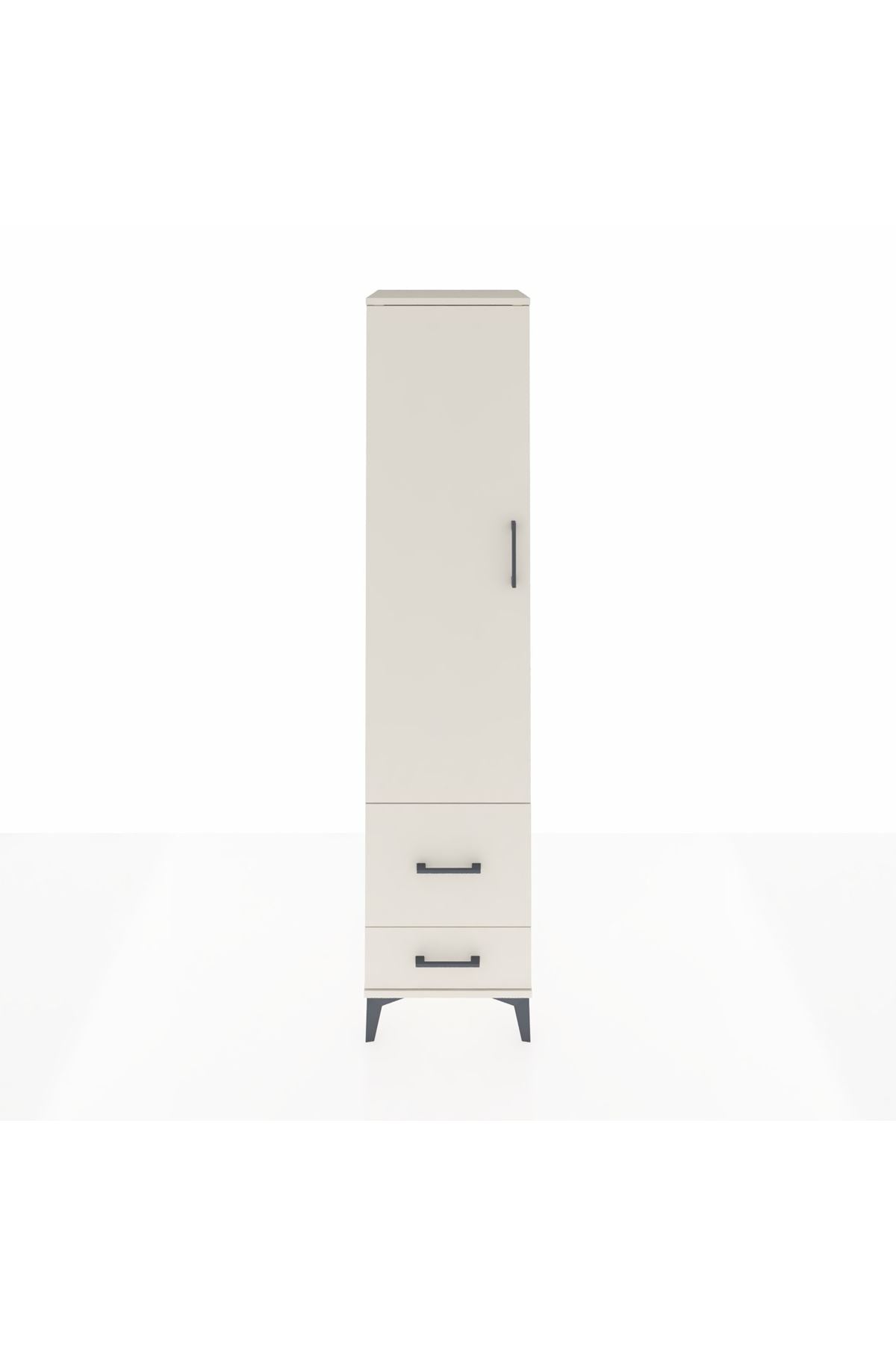 Hyperion Dolap 4 Raflı 2 Çekmeceli Tek Kapaklı 44x44x195 - S58M017V1B
