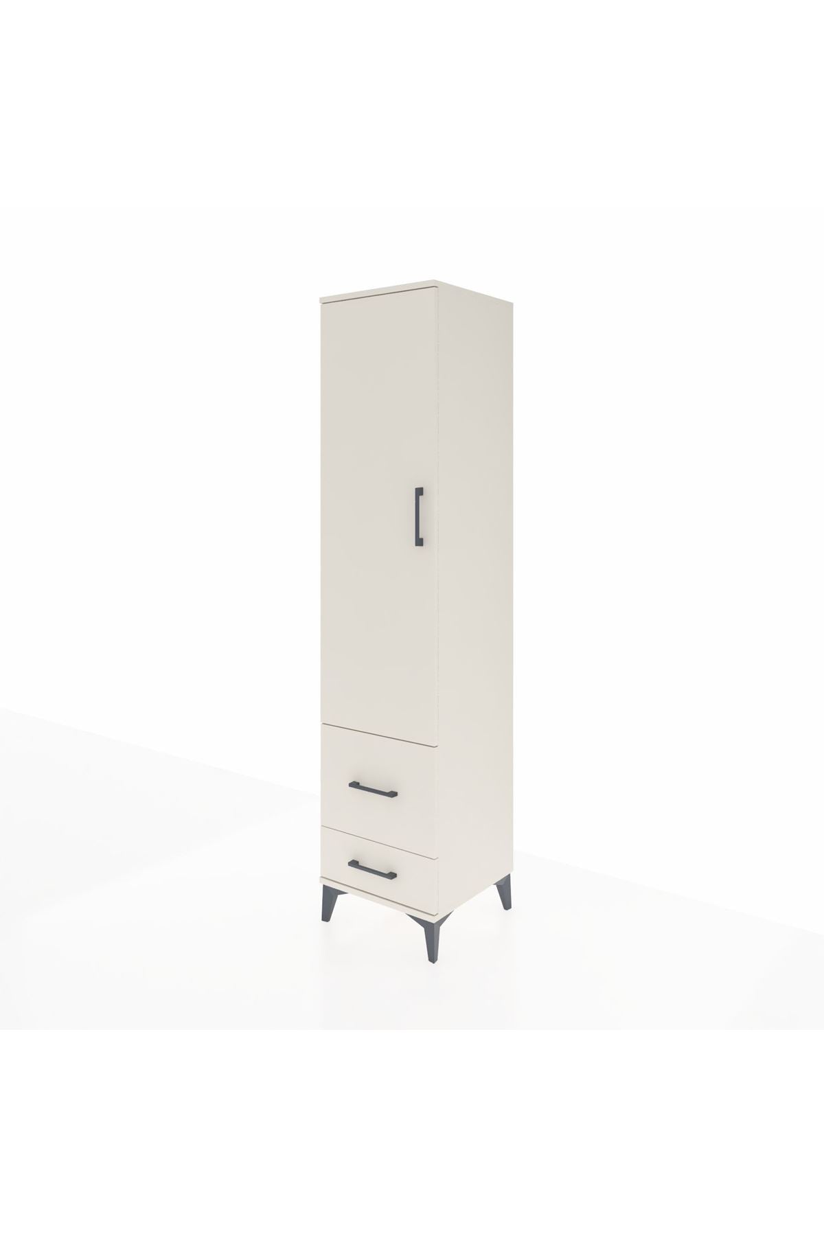Hyperion Dolap 4 Raflı 2 Çekmeceli Tek Kapaklı 44x44x195 - S58M017V1B