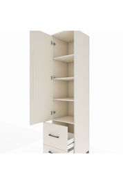 Hyperion Dolap 4 Raflı 2 Çekmeceli Tek Kapaklı 44x44x195 - S58M017V1B