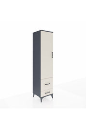 Hyperion Dolap 4 Raflı 2 Çekmeceli Tek Kapaklı 44x44x195 - S58M017V4B