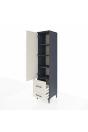 Hyperion Dolap 4 Raflı 2 Çekmeceli Tek Kapaklı 44x44x195 - S58M017V4B