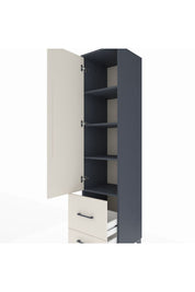 Hyperion Dolap 4 Raflı 2 Çekmeceli Tek Kapaklı 44x44x195 - S58M017V4B