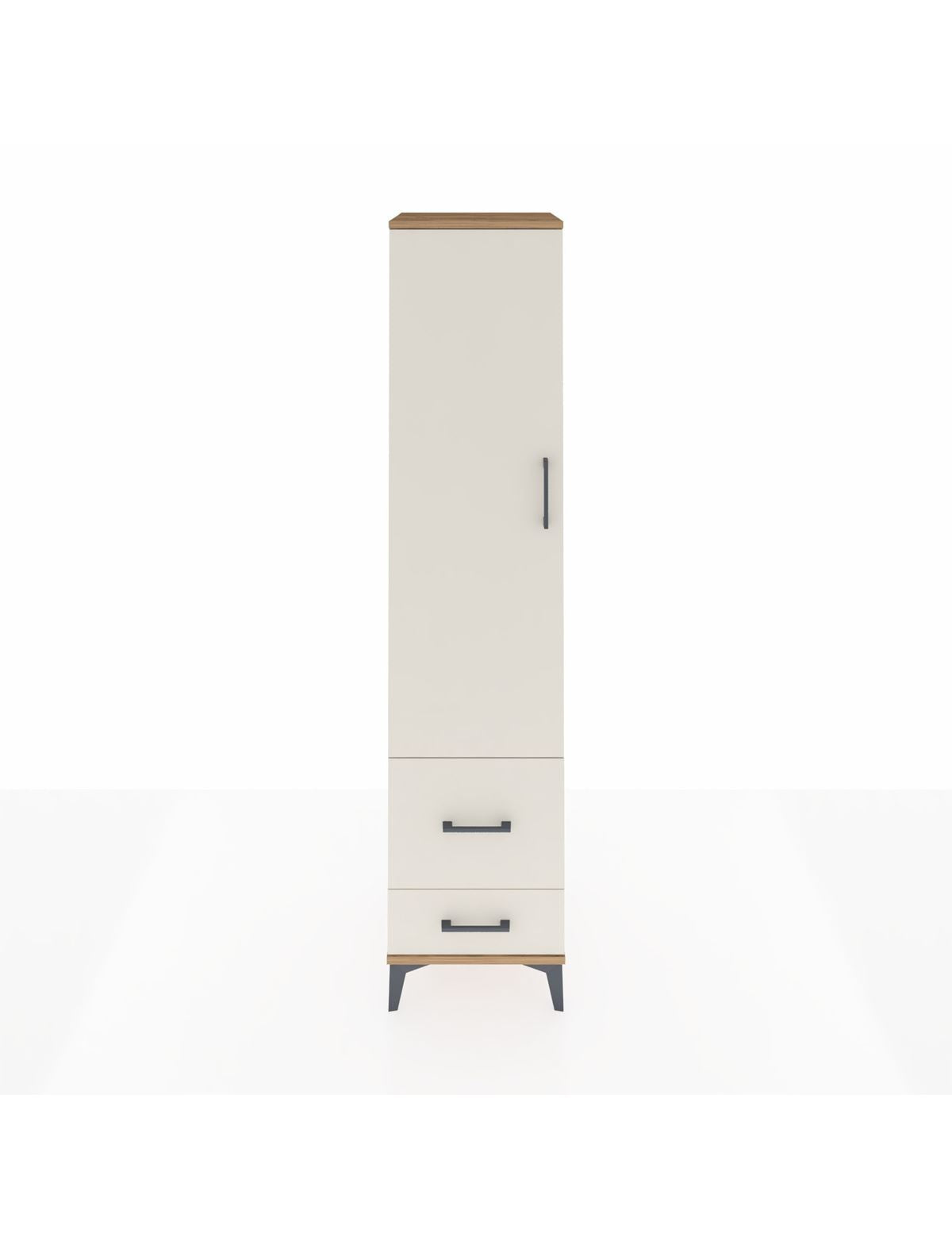 Hyperion Dolap 4 Raflı 2 Çekmeceli Tek Kapaklı 44x44x195 - S58M017V7B