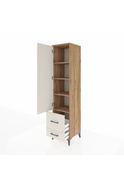 Hyperion Dolap 4 Raflı 2 Çekmeceli Tek Kapaklı 44x44x195 - S58M017V7B