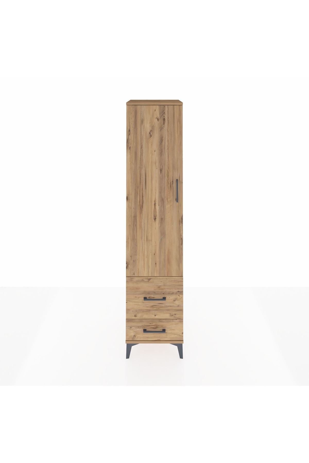 Hyperion Dolap 4 Raflı 2 Çekmeceli Tek Kapaklı 44x44x195 - S58M017V9B