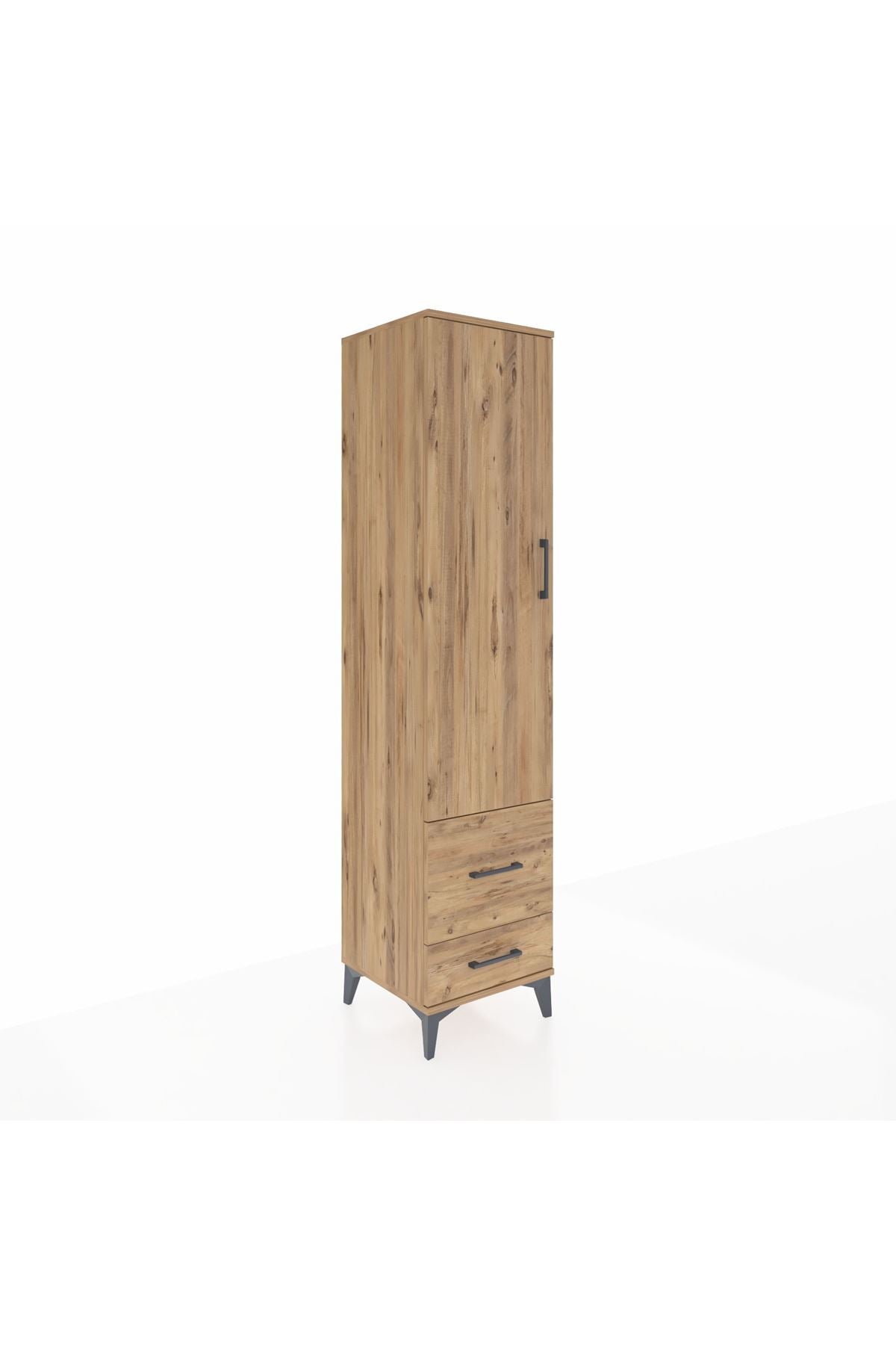 Hyperion Dolap 4 Raflı 2 Çekmeceli Tek Kapaklı 44x44x195 - S58M017V9B