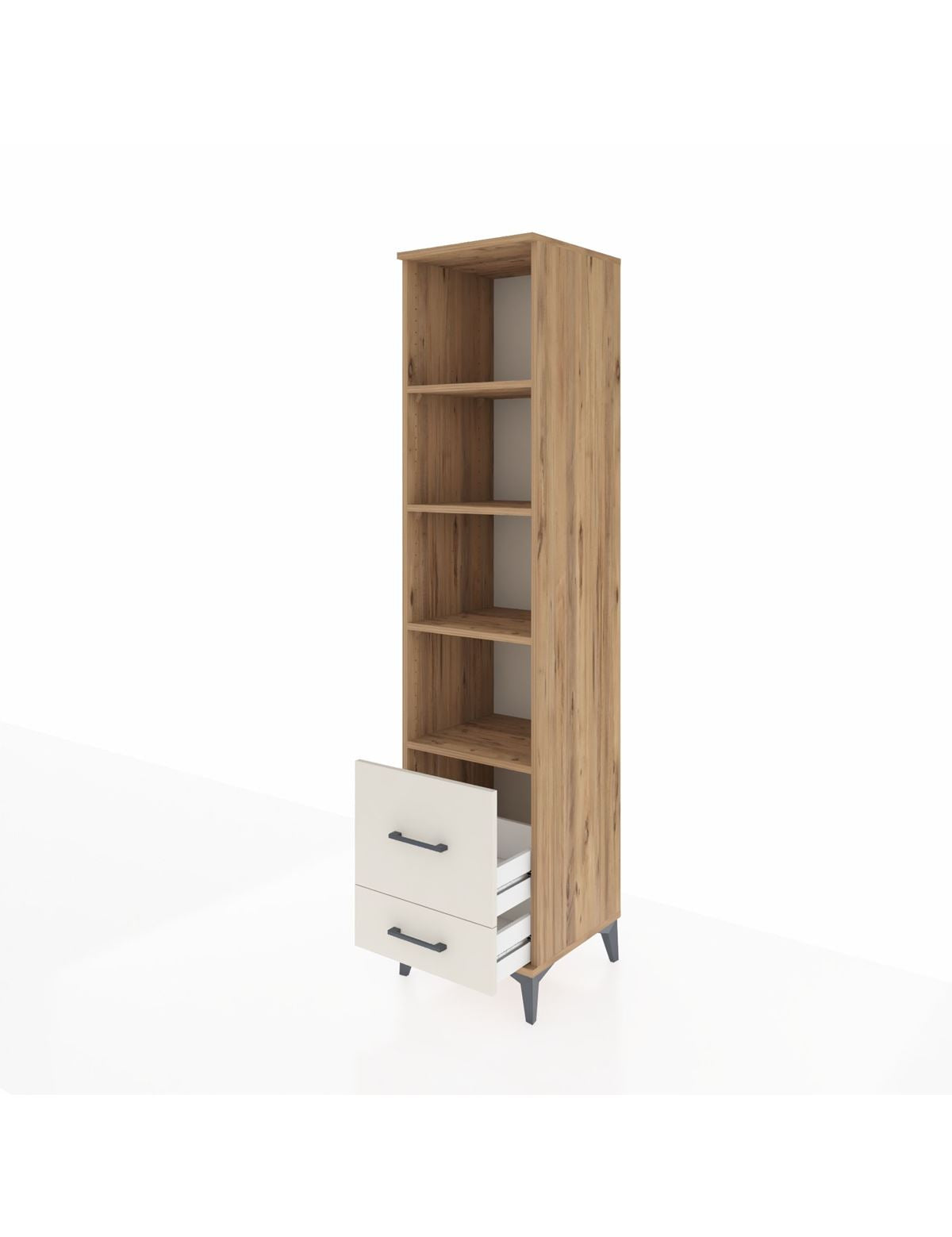 Hyperion Dolap 4 Raflı 2 Çekmeceli 44x44x195 - S58M018V7B