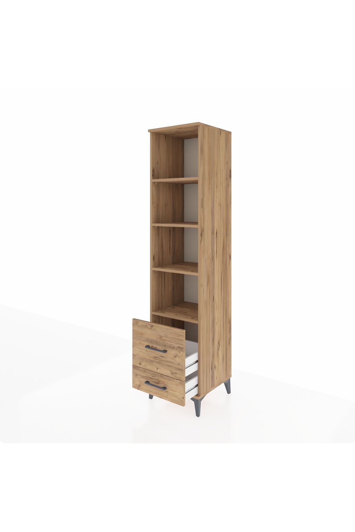 Hyperion Dolap 4 Raflı 2 Çekmeceli 44x44x195 - S58M018V9B