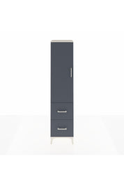 Hyperion Dolap 2 Raflı 2 Çekmeceli Tek Askılı 44x44x195 - S58M019V2B