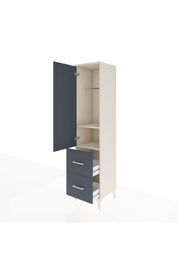 Hyperion Dolap 2 Raflı 2 Çekmeceli Tek Askılı 44x44x195 - S58M019V2B