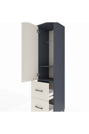 Hyperion Dolap 2 Raflı 2 Çekmeceli Tek Askılı 44x44x195 - S58M019V4B