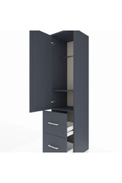 Hyperion Dolap 2 Raflı 2 Çekmeceli Tek Askılı 44x44x195 - S58M019V5B