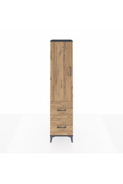Hyperion Dolap 2 Raflı 2 Çekmeceli Tek Askılı 44x44x195 - S58M019V6B