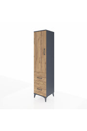 Hyperion Dolap 2 Raflı 2 Çekmeceli Tek Askılı 44x44x195 - S58M019V6B