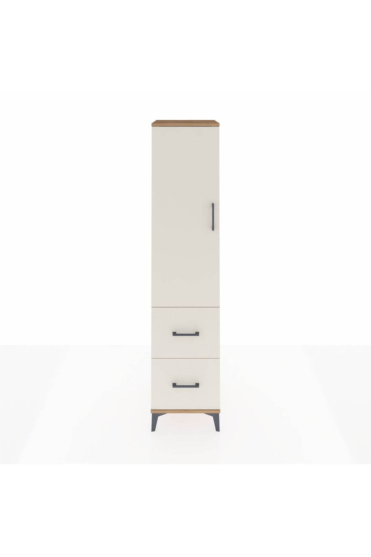 Hyperion Dolap 2 Raflı 2 Çekmeceli Tek Askılı 44x44x195 - S58M019V7B
