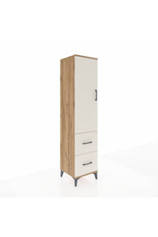 Hyperion Dolap 2 Raflı 2 Çekmeceli Tek Askılı 44x44x195 - S58M019V7B