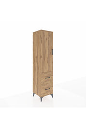 Hyperion Dolap 2 Raflı 2 Çekmeceli Tek Askılı 44x44x195 - S58M019V9B