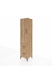 Hyperion Dolap 2 Raflı 2 Çekmeceli Tek Askılı 44x44x195 - S58M019V9B