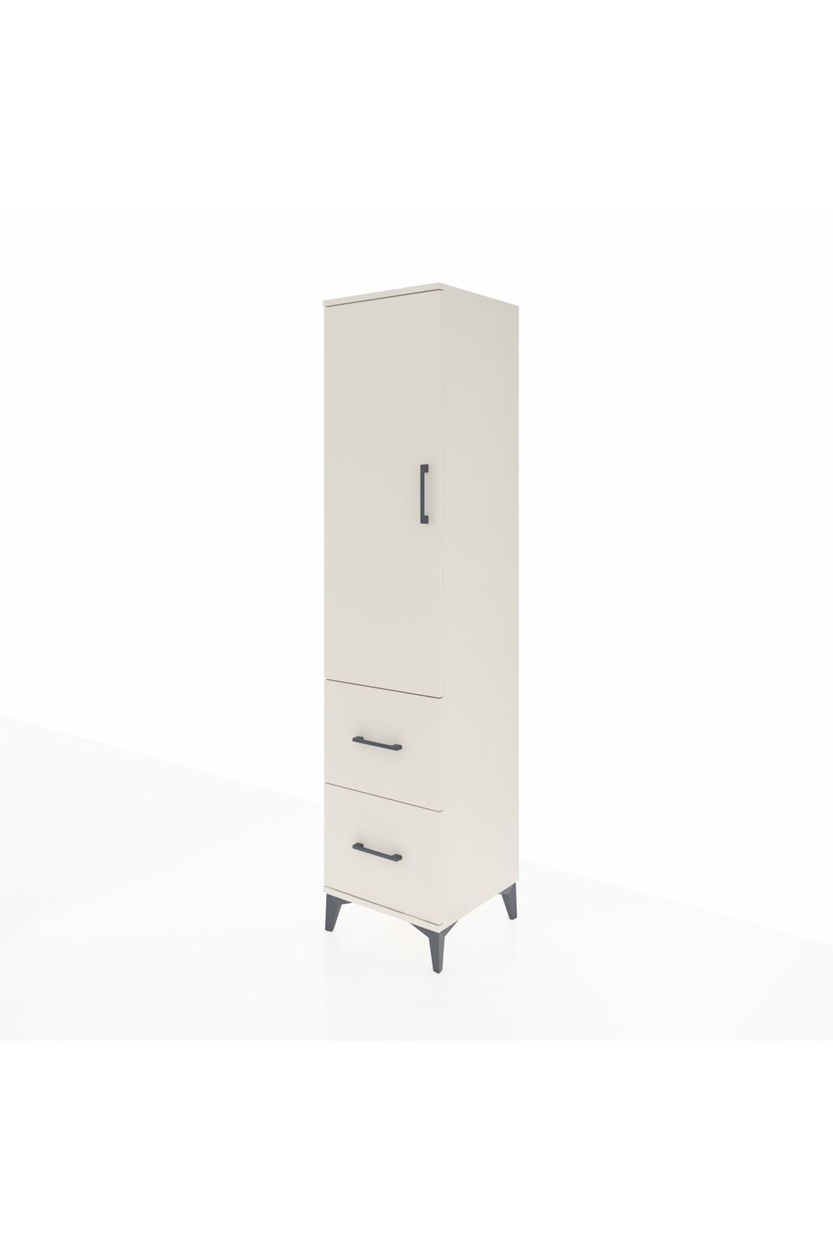 Hyperion Dolap 4 Raflı 2 Çekmeceli Tek Kapaklı 44x44x195 - S58M020V1B