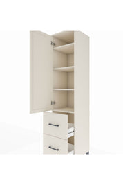 Hyperion Dolap 4 Raflı 2 Çekmeceli Tek Kapaklı 44x44x195 - S58M020V1B