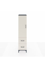 Hyperion Dolap 4 Raflı 2 Çekmeceli Tek Kapaklı 44x44x195 - S58M020V4B