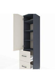 Hyperion Dolap 4 Raflı 2 Çekmeceli Tek Kapaklı 44x44x195 - S58M020V4B