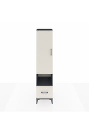 Hyperion Dolap 3 Raflı Tek Çekmeceli Tek Askılı 44x44x195 - S58M022V4B