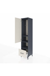 Hyperion Dolap 3 Raflı Tek Çekmeceli Tek Askılı 44x44x195 - S58M022V4B