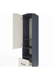 Hyperion Dolap 3 Raflı Tek Çekmeceli Tek Askılı 44x44x195 - S58M022V4B