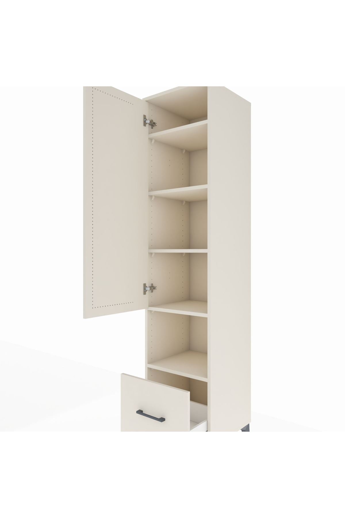 Hyperion Dolap 5 Raflı Tek Çekmeceli Tek Kapaklı 44x44x195 - S58M023V1B