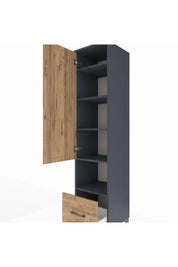 Hyperion Dolap 5 Raflı Tek Çekmeceli Tek Kapaklı 44x44x195 - S58M023V6B