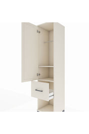 Hyperion Dolap 2 Raflı Tek Çekmeceli Tek Askılı 44x44x195 - S58M025V1B