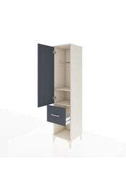 Hyperion Dolap 2 Raflı Tek Çekmeceli Tek Askılı 44x44x195 - S58M025V2B