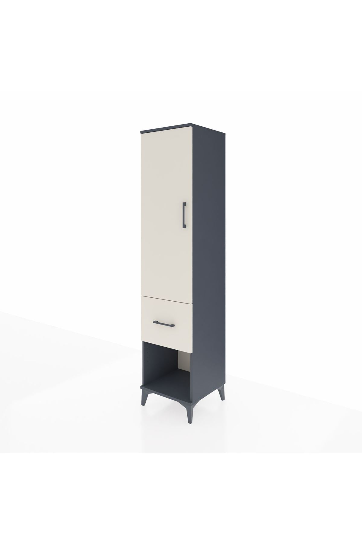 Hyperion Dolap 2 Raflı Tek Çekmeceli Tek Askılı 44x44x195 - S58M025V4B