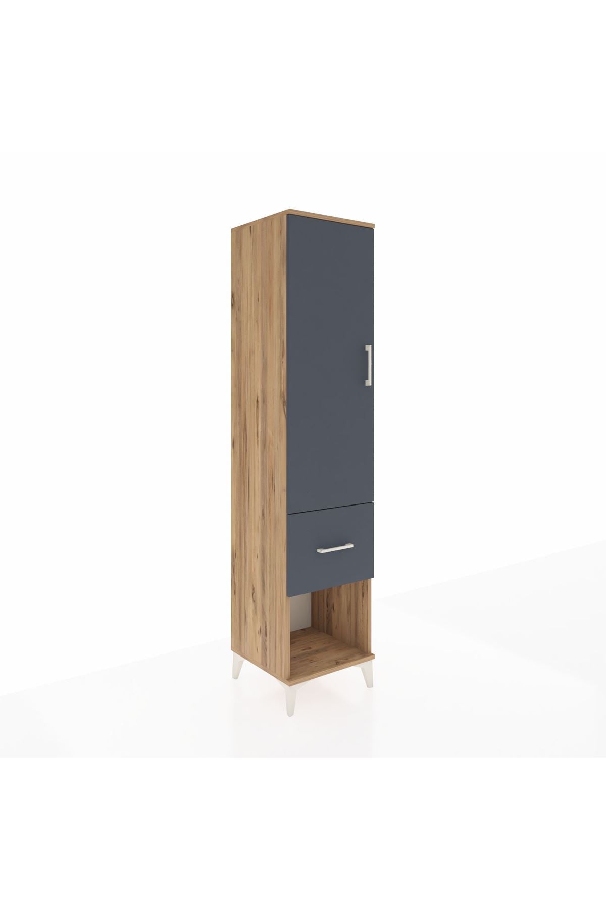 Hyperion Dolap 2 Raflı Tek Çekmeceli Tek Askılı 44x44x195 - S58M025V8B