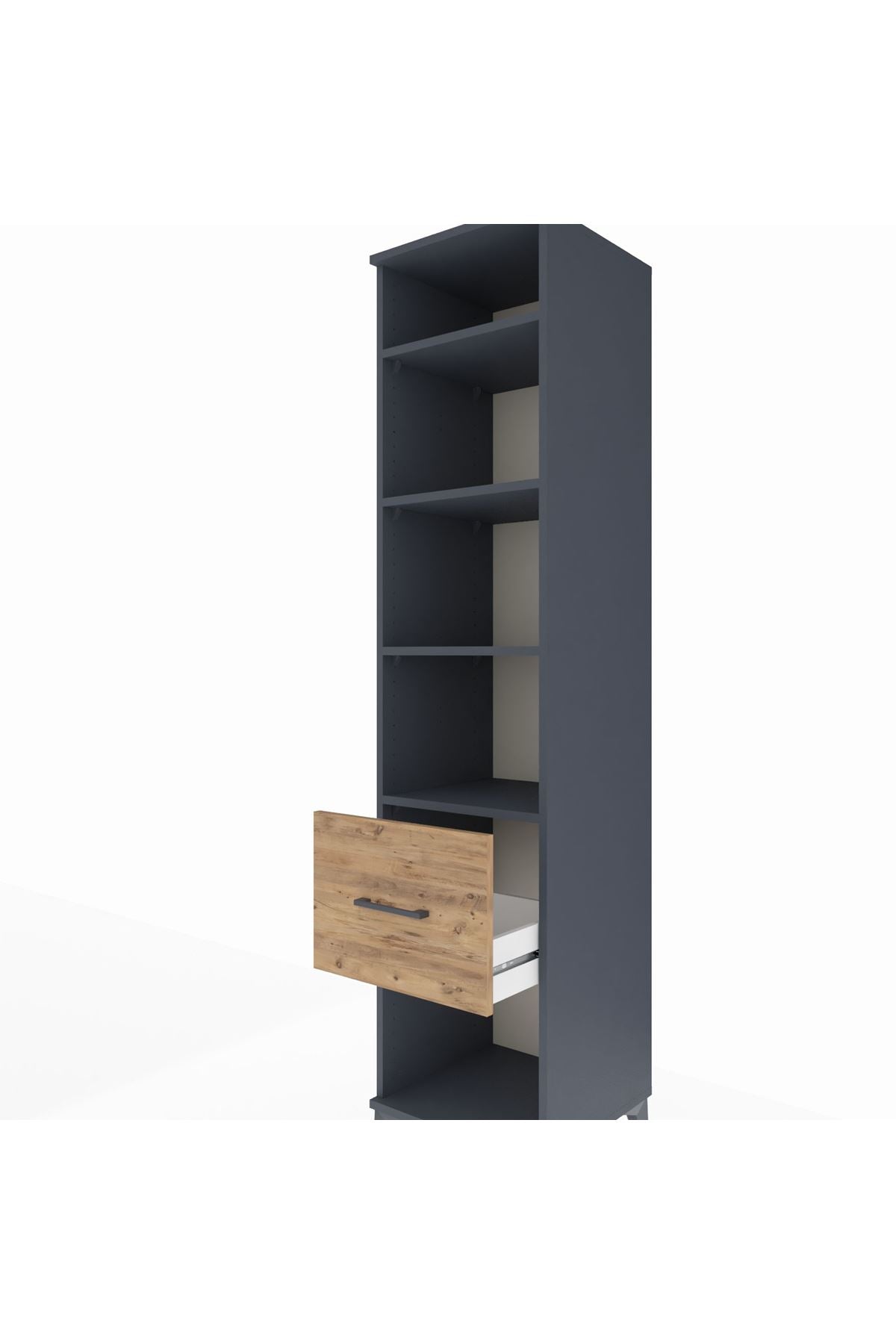 Hyperion Dolap 4 Raflı Tek Çekmeceli 44x44x195 - S58M027V6B